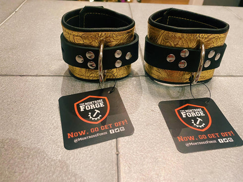 Locking Buckle Ankle Restraints - Metallic