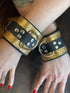 Locking Buckle Wrist Restraints - Metallic