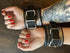 Locking Buckle Wrist Restraints - Metallic