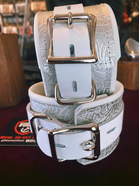 Locking Buckle Wrist Restraints - Metallic