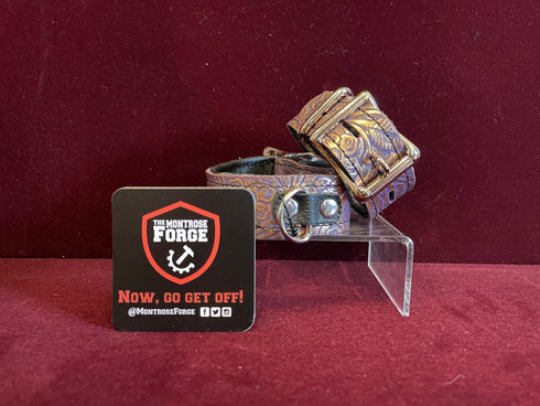 Thin Locking Buckle Wrist Restraints - Metallic