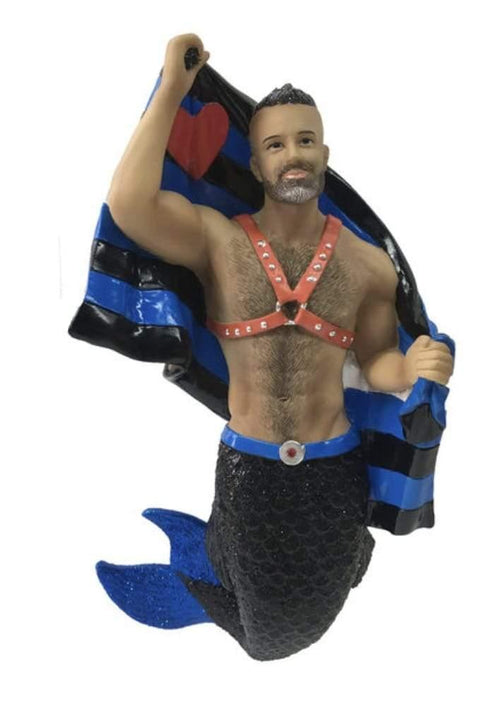 December Diamonds - Mermen Ornament - Leather Pride