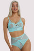 Eddie Crossover Wrap Bra Core - Aqua