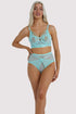 Eddie Crossover Wrap Bra Core - Aqua