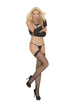 Elegant Moments - Fishnet Thigh High - Lace Top