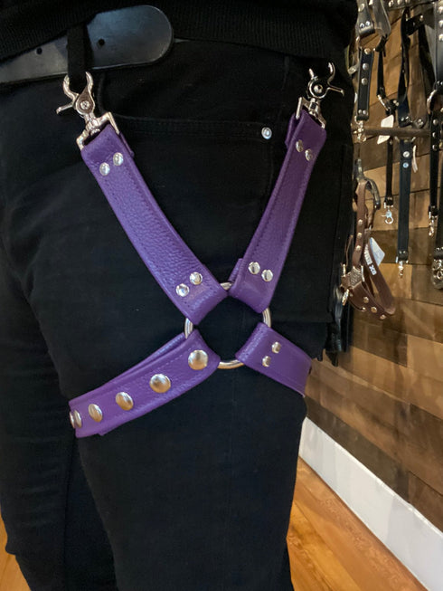Leather Leg Harness