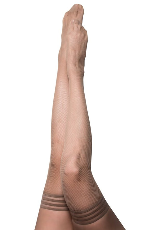 Kix’ies Samantha Nude Fishnet Thigh Highs