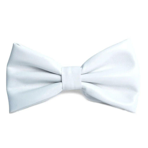 Leather Bow Tie - White