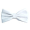 Leather Bow Tie - White