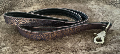 Leather Leash - Metallic