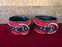 Locking Buckle Ankle Restraints - Red and Black