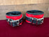 Locking Buckle Ankle Restraints - Red and Black