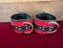 Locking Buckle Wrist Restraints - Red and Black