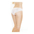 Low Rise Stretch Lace & Satin Panty White/Blue O/S