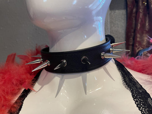 Spiked Locking Buckle Collar