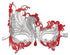 Swan Metal Filigree Laser Cut Venetian Masquerade Mask
