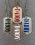 Vinyl Print Metal Tag - "DADDY"