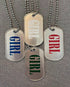 Vinyl Print Metal Tag - "GIRL"