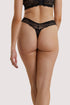 Wolf & Whistle - Ariana Everyday Lace Thong - Black