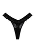 Wolf & Whistle - Ariana Everyday Lace Thong - Black