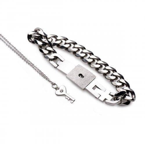 Lockable bracelet with key deals