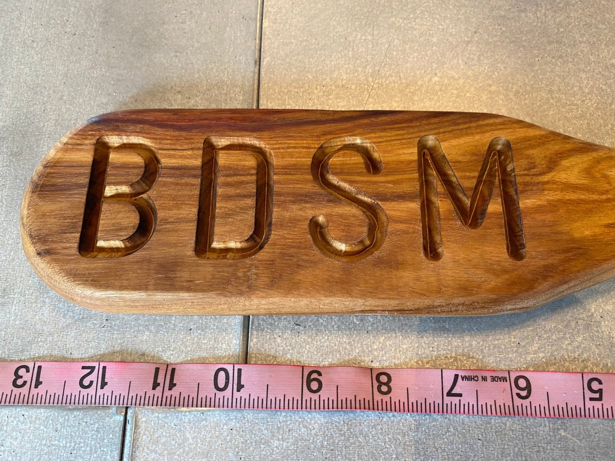 Small/Med Wooden Paddle - Canary Wood - 
